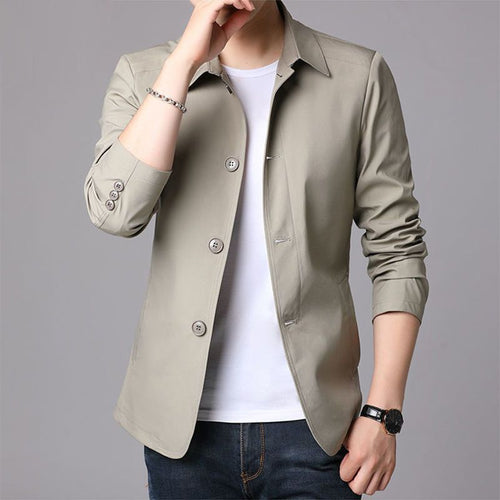 Herren lässige Übergangsjacke mit modernem Schnitt und praktischen Taschen Echoarchiv