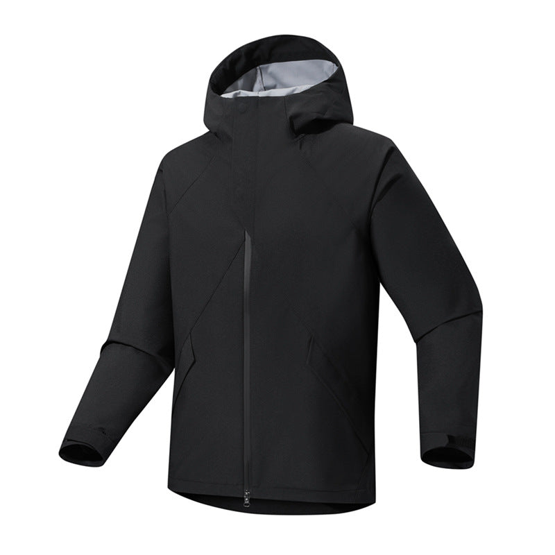 Herren Urbaner Softshell-Trekkingparka mit nahtversiegelter Wetterschutzmembran und anatomischer Kapuze Echo Archiv