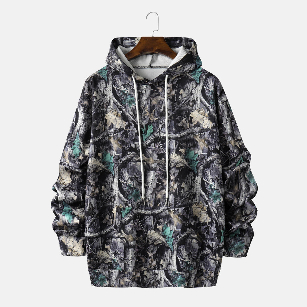 Herren Kapuzenpullover mit innovativem Camouflage-Druck Echoarchiv