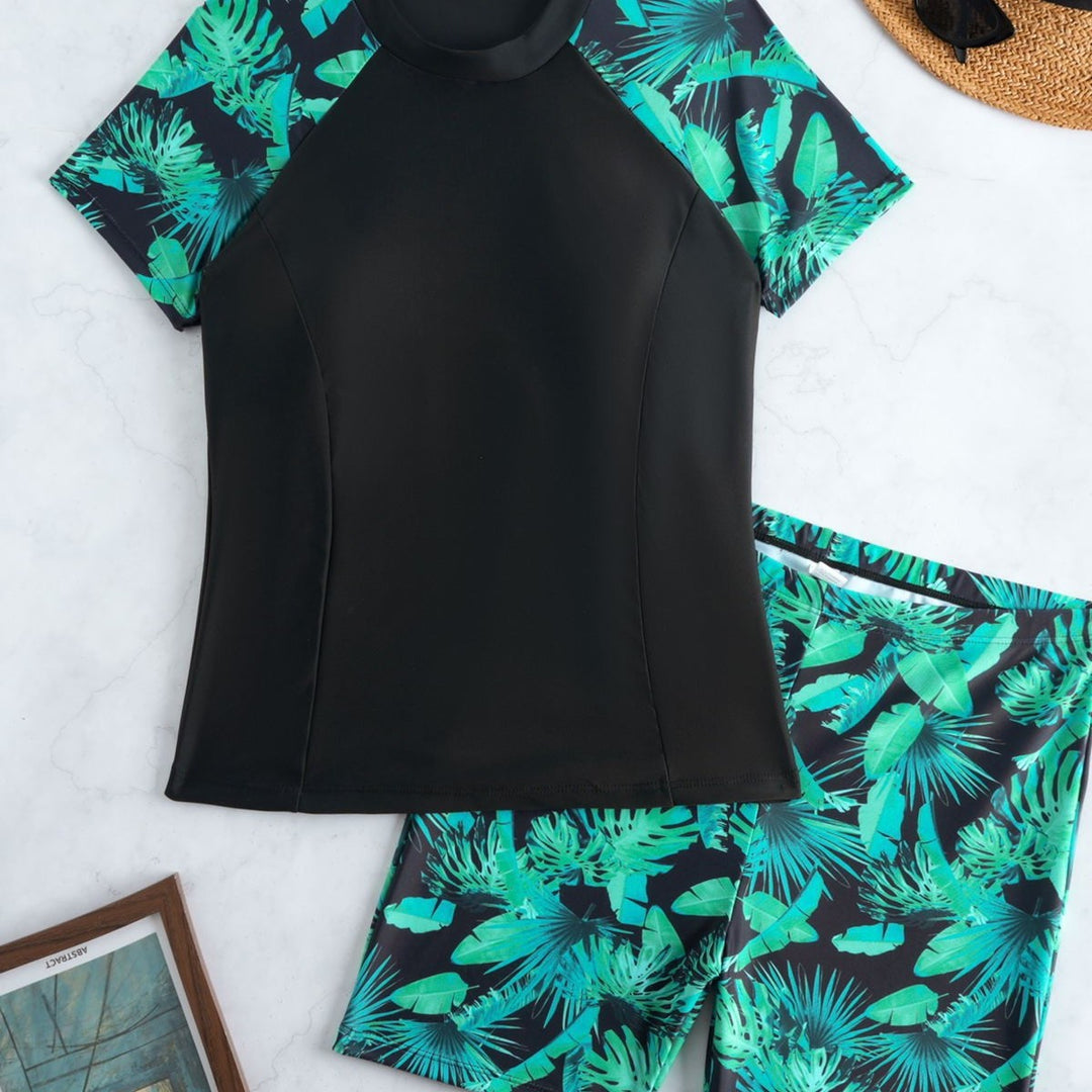 Damen Shirt für Wasseraktivitäten mit tropischem Muster Echo Archiv