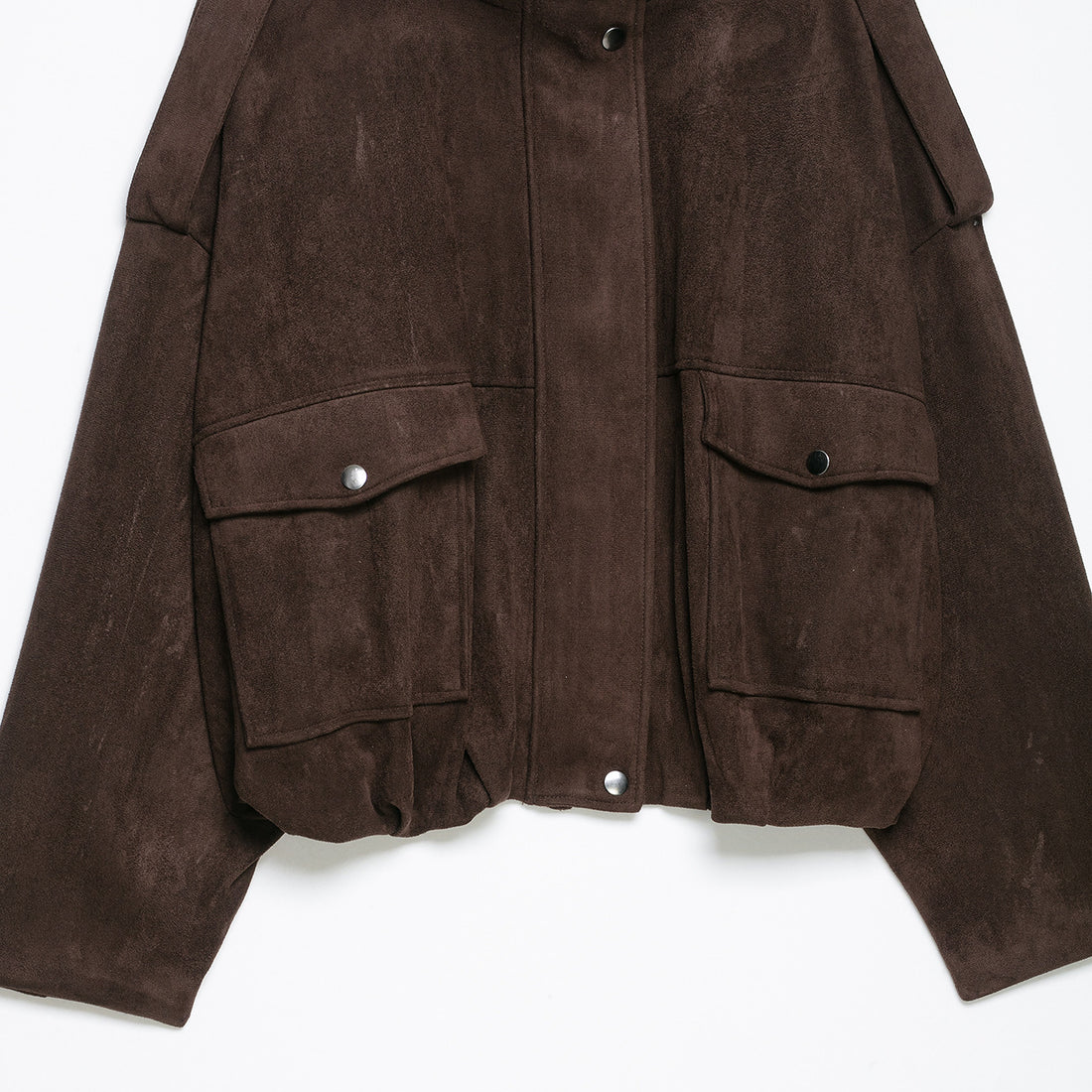 Damen Kurze Wildlederoptik-Fieldjacke Echoarchiv