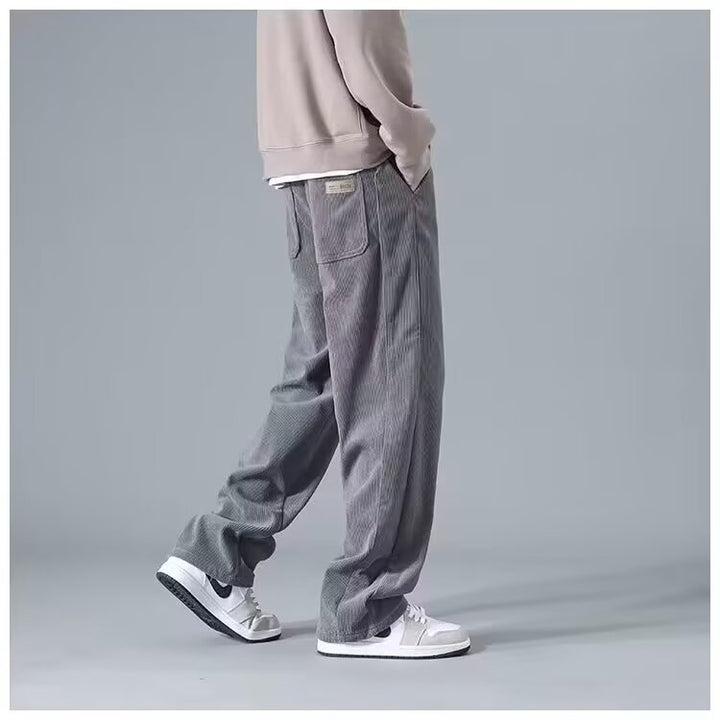 Herren Lässige Cord-Jogginghose mit Komfortbund Echoarchiv