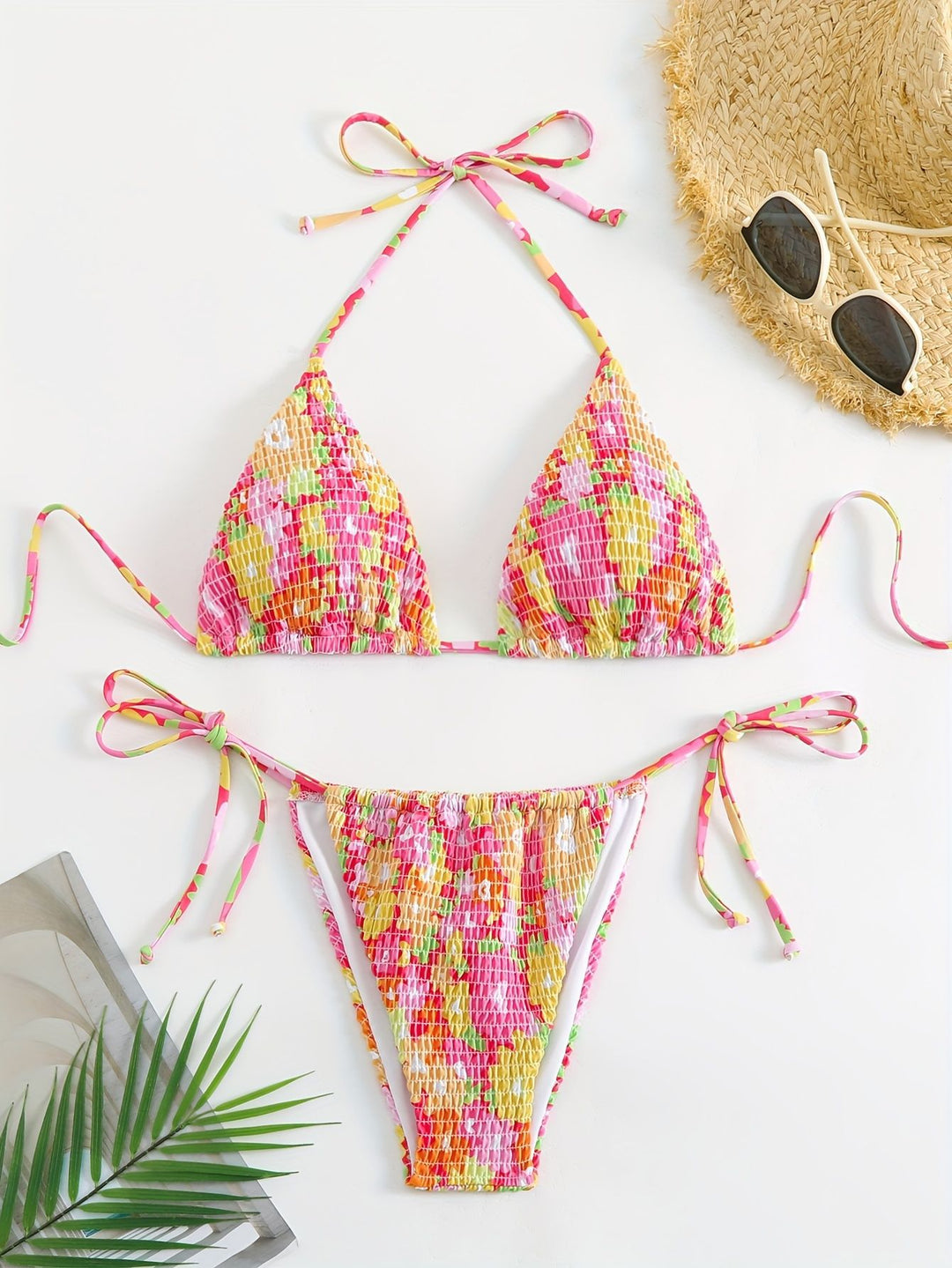 Damen Triangel-Bikini-Set mit floralem Design Echo Archiv