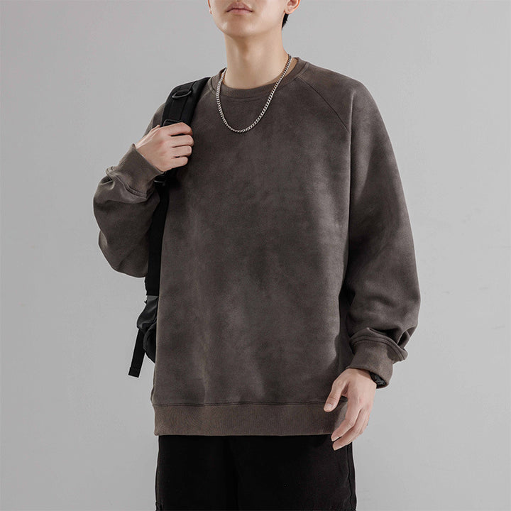 Herren lässiger Sweatshirt mit Raglanärmeln Echoarchiv