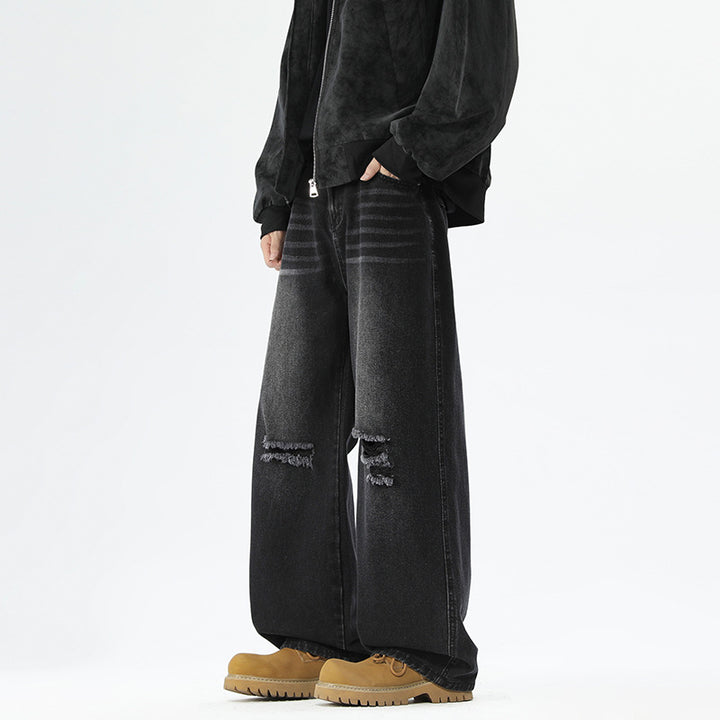 Herren Lässige Distressed Jeans Echoarchiv