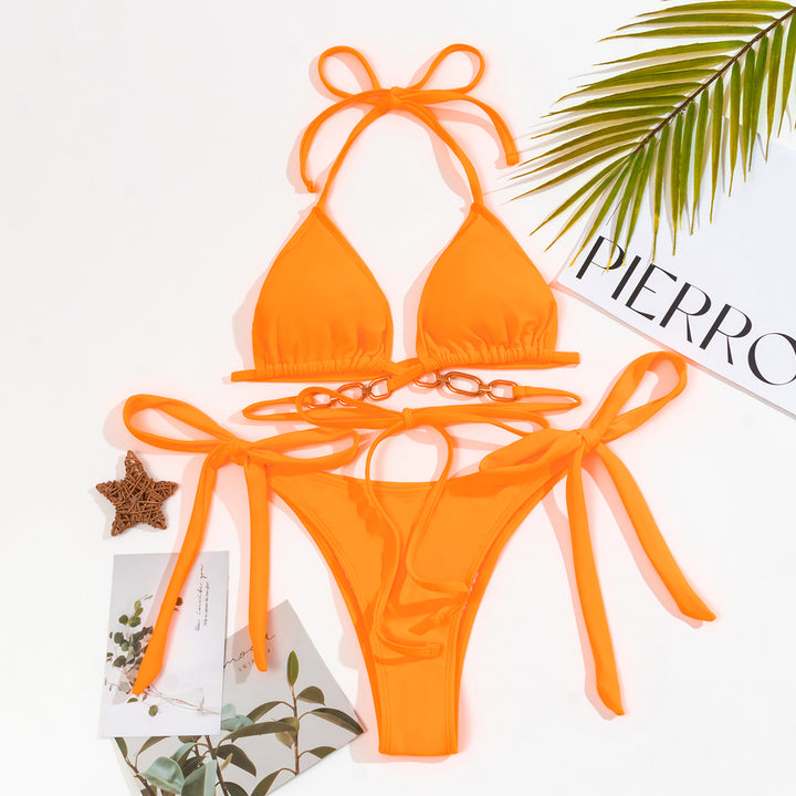 Damen Triangel-Bikini mit Kettenverzierung Echo Archiv