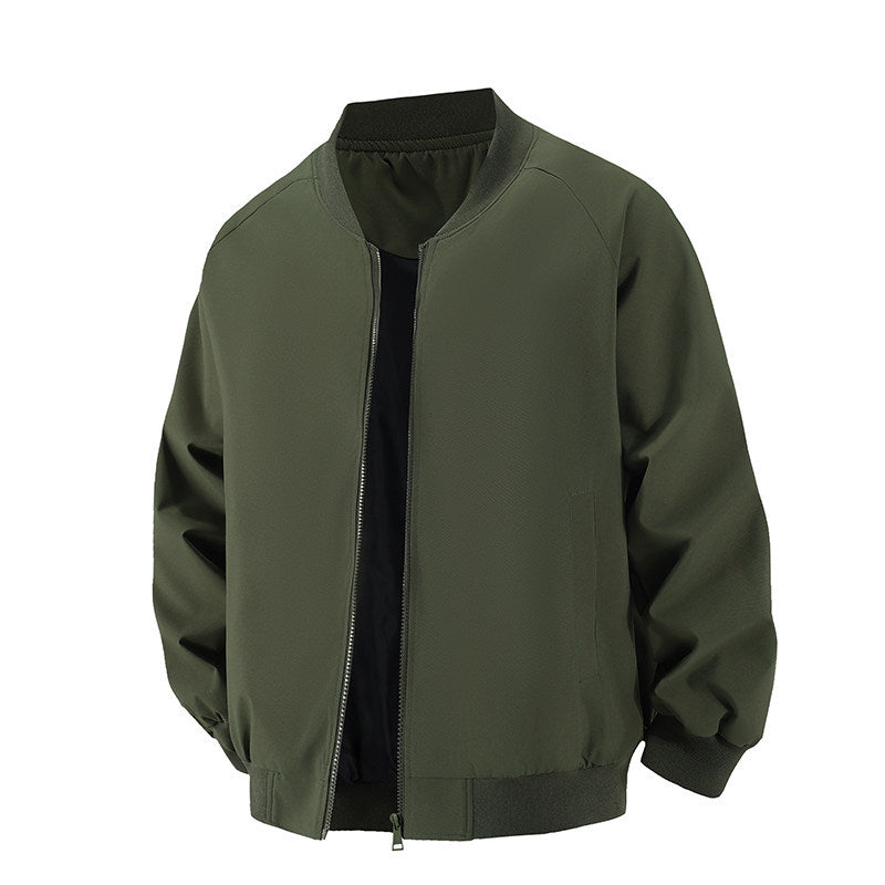 Herren Minimalistische Oversize-Bomberjacke mit Raglanärmeln, elastischem Saum & Komfortkragen Echo Archiv