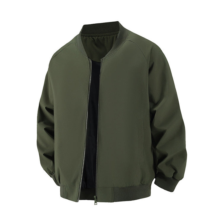 Herren Minimalistische Oversize-Bomberjacke mit Raglanärmeln, elastischem Saum & Komfortkragen Echo Archiv