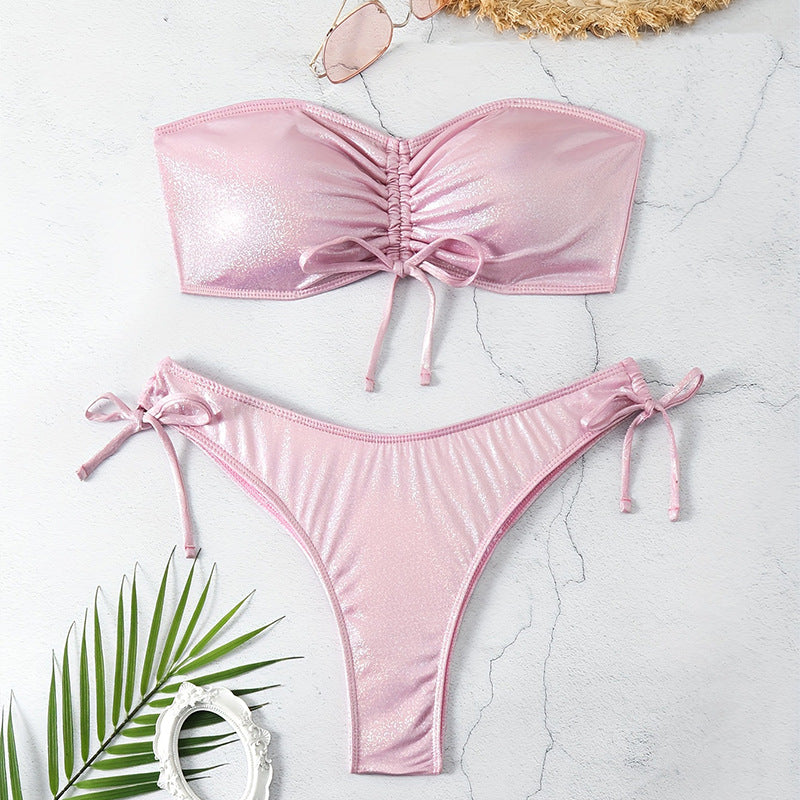 Damen Shimmerndes Banede Bikini-Set Echo Archiv