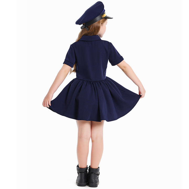 Mädchen Pilotinnenkleid mit schickem Schnitt und detailreichem Zubehör Echo Archiv