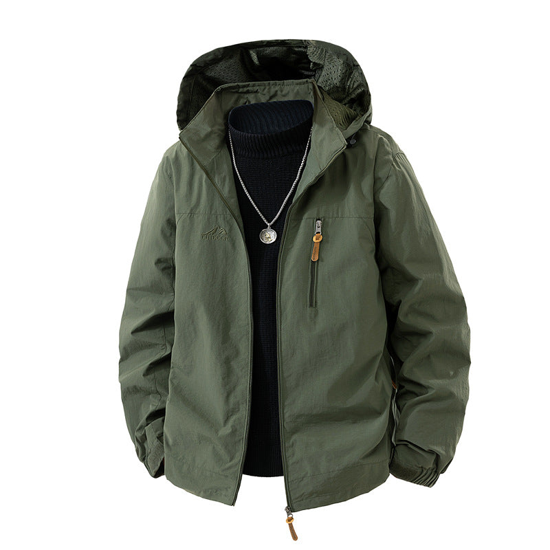 Herren Outdoor-Jacke mit Kapuze und praktischen Taschen Echo Archiv