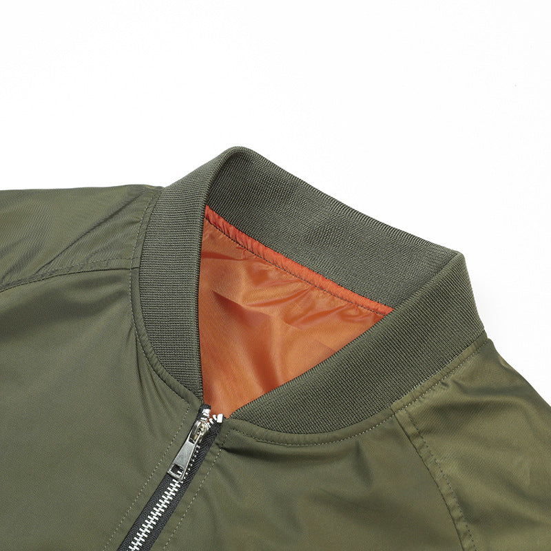 Herren Modische Bomberjacke mit hohem Kragen Echo Archiv