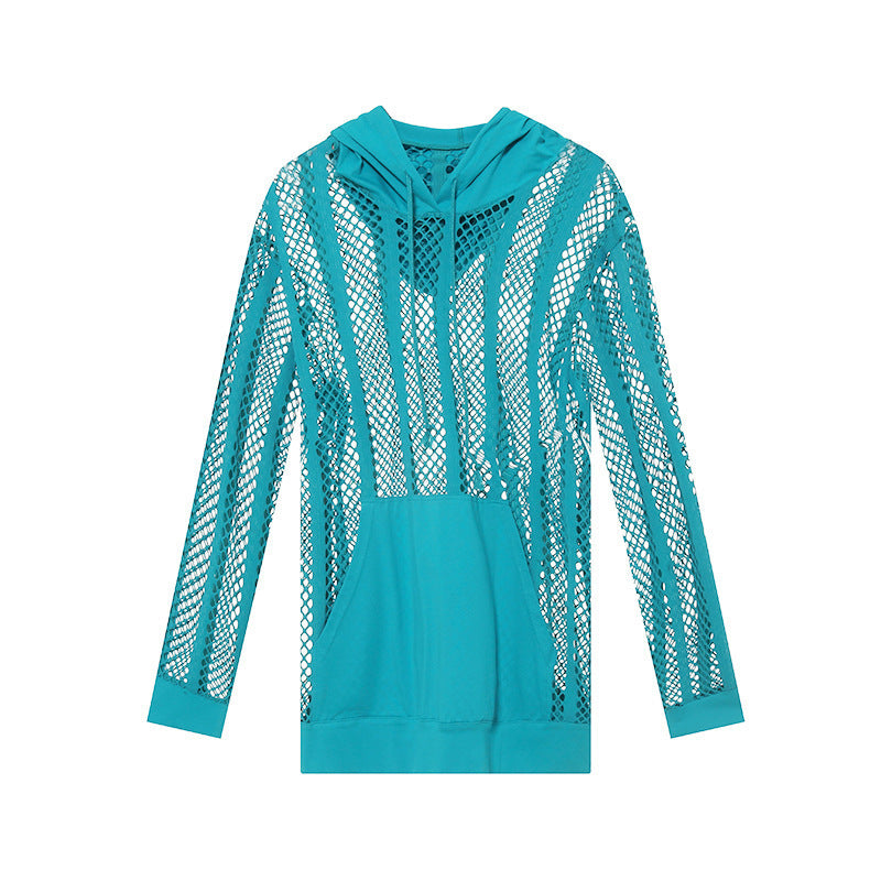 Herren atmungsaktiver Mesh-Hoodie mit Kapuze Echoarchiv