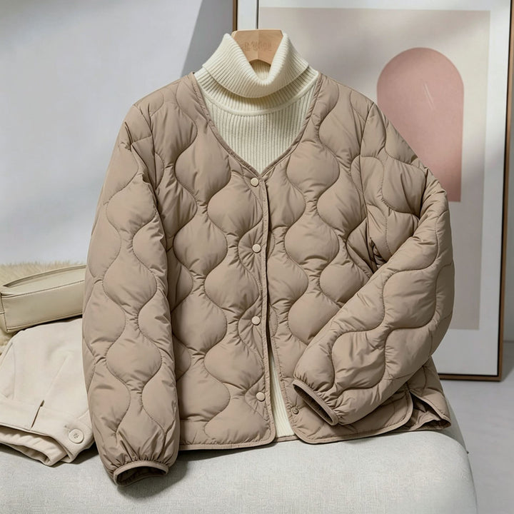 Damen Stilvolle, wattierte Freizeitjacke Echoarchiv