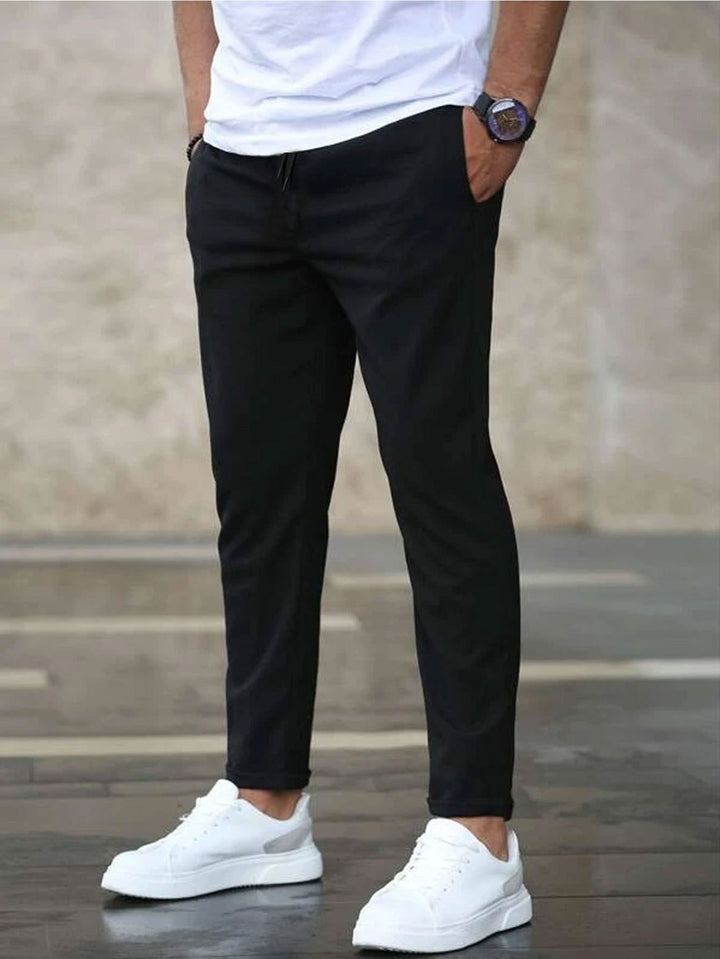 Herren lässige Freizeithose mit elastischem Bund und praktischen Taschen Echoarchiv