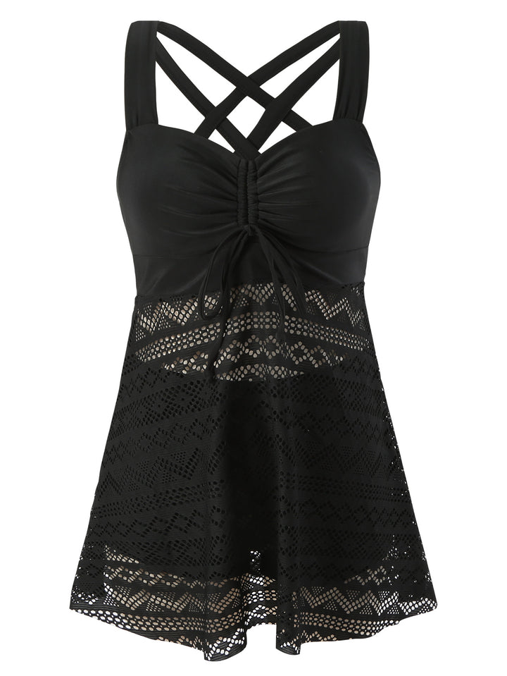 Damen Schwimmkleid mit raffinierter Rückenpartie und sehr elastischer Stoffqualität Echo Archiv