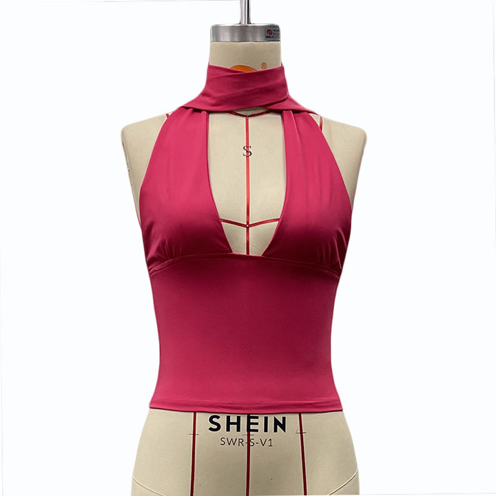 Damen Neckholder-Top mit verspieltem Design Echo Archiv
