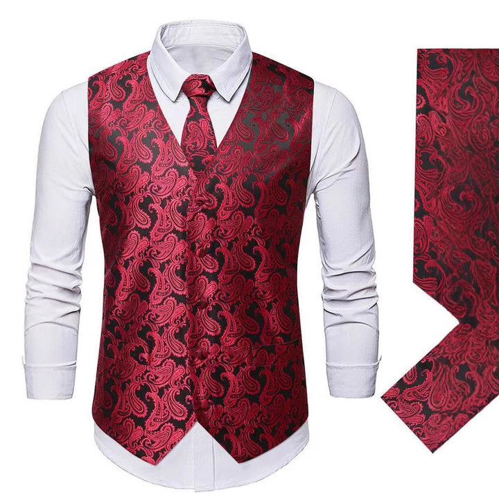 Herren elegante Weste mit Paisley-Muster Echoarchiv