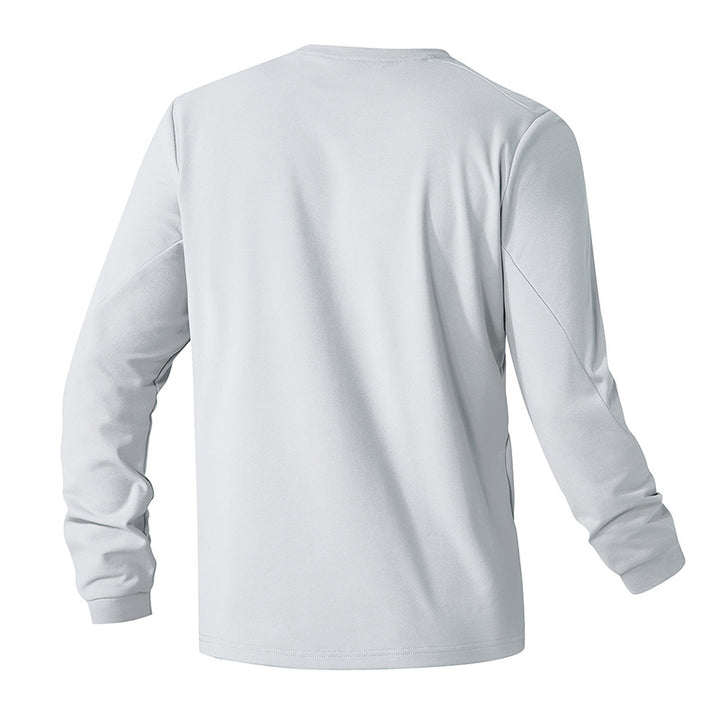 Unisex Oversize Langarm‑Sweatshirt mit Brustreißverschlusstasche und Rundhalsausschnitt Echoarchiv
