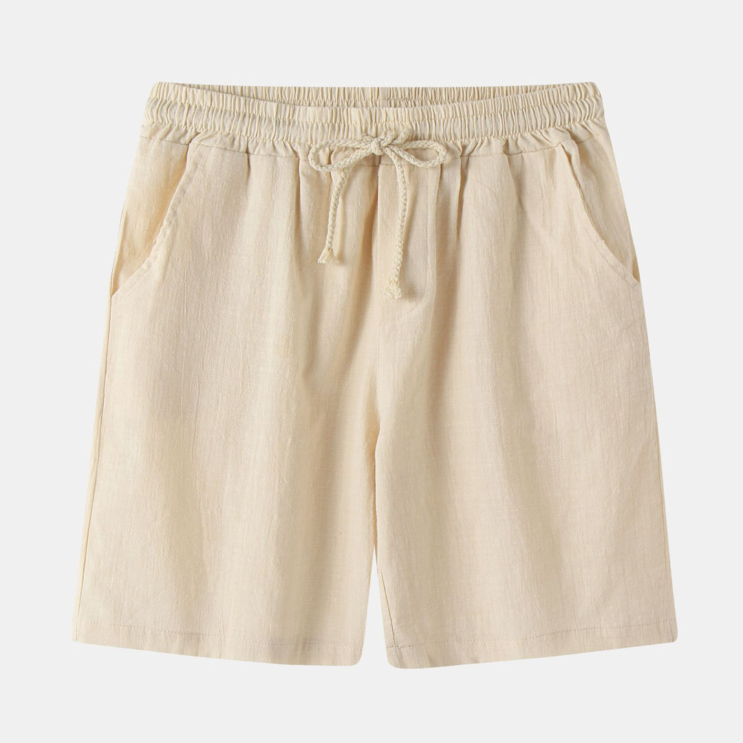 Herren Stoffshorts mit elastischem Bund und seitlichen Taschen Echoarchiv