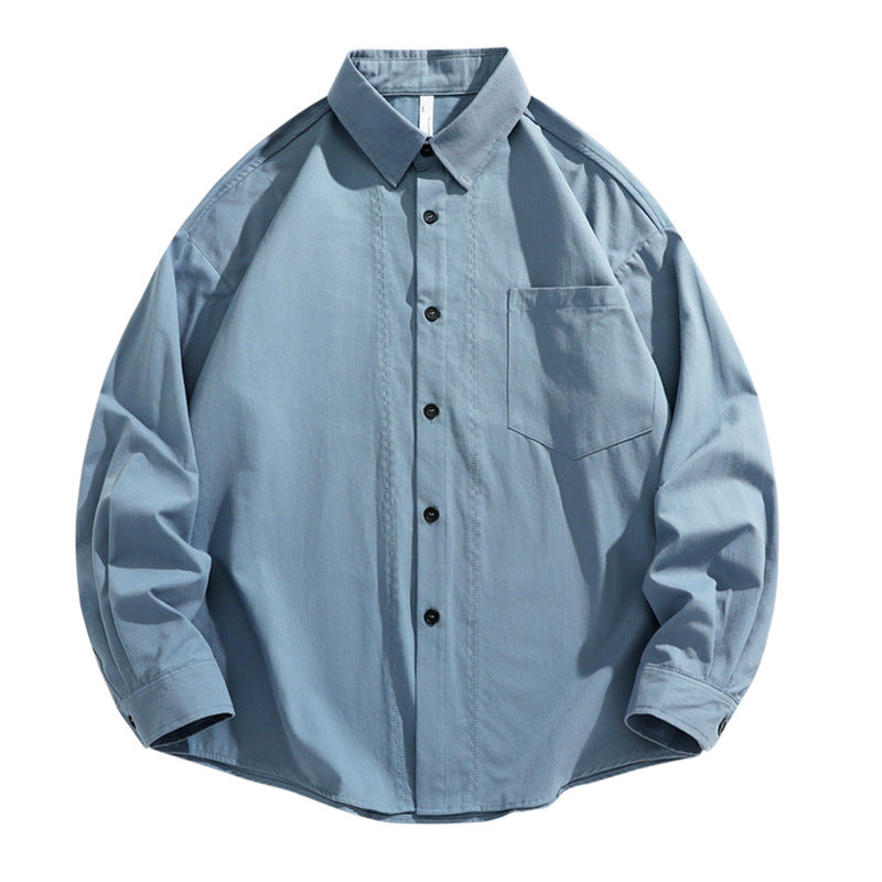 Herren lässiges Overshirt mit praktischen Brusttaschen und bequemer Passform Echoarchiv