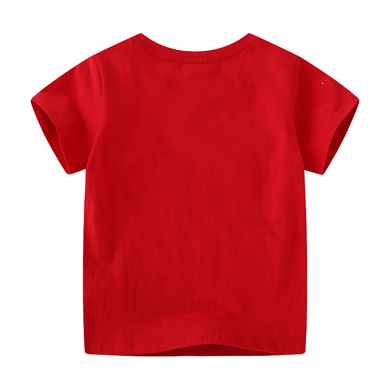 Jungen T-Shirt mit bunten Dinosaurierapplikationen Echo Archiv