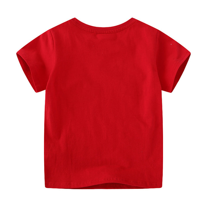 Jungen T-Shirt mit bunten Dinosaurierapplikationen Echo Archiv