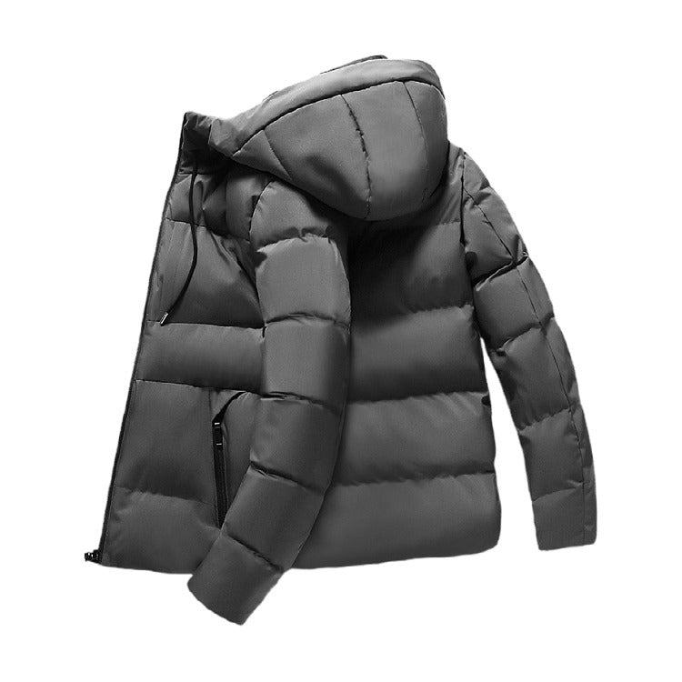 Herren isolierte Steppjacke mit praktischer Kapuze Echoarchiv
