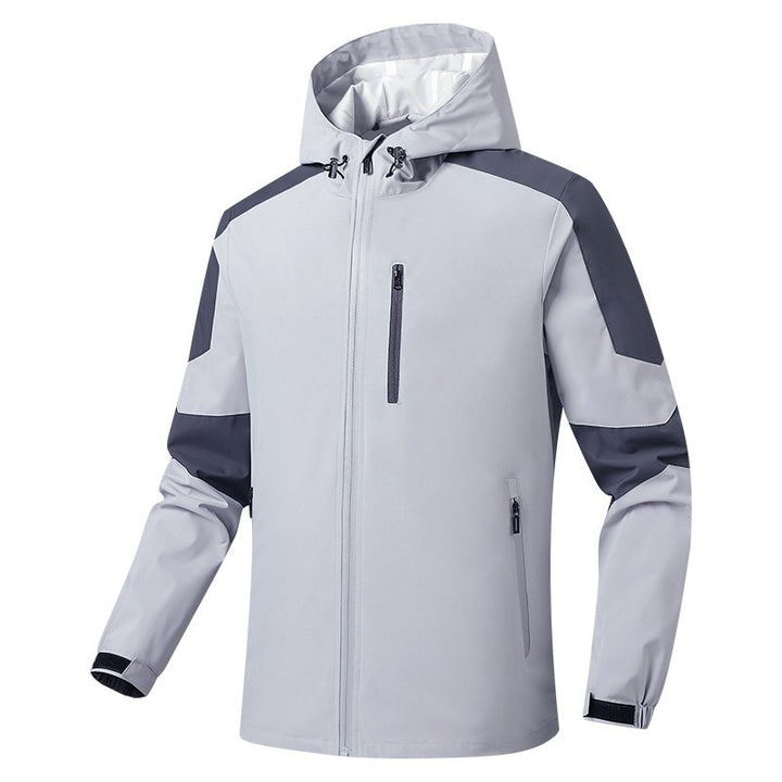 Herren Atmungsaktive Softshell-Trekkingjacke mit Kapuze und wasserdichter Membran – Taviero