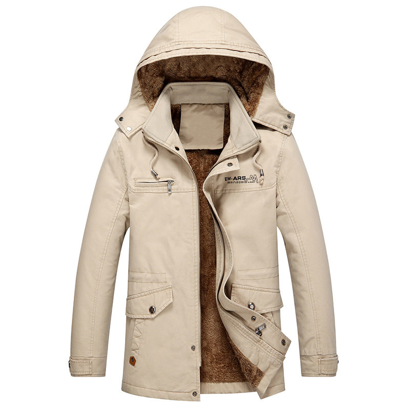 Herren modische Outdoor-Jacke mit warmem Futter Echoarchiv