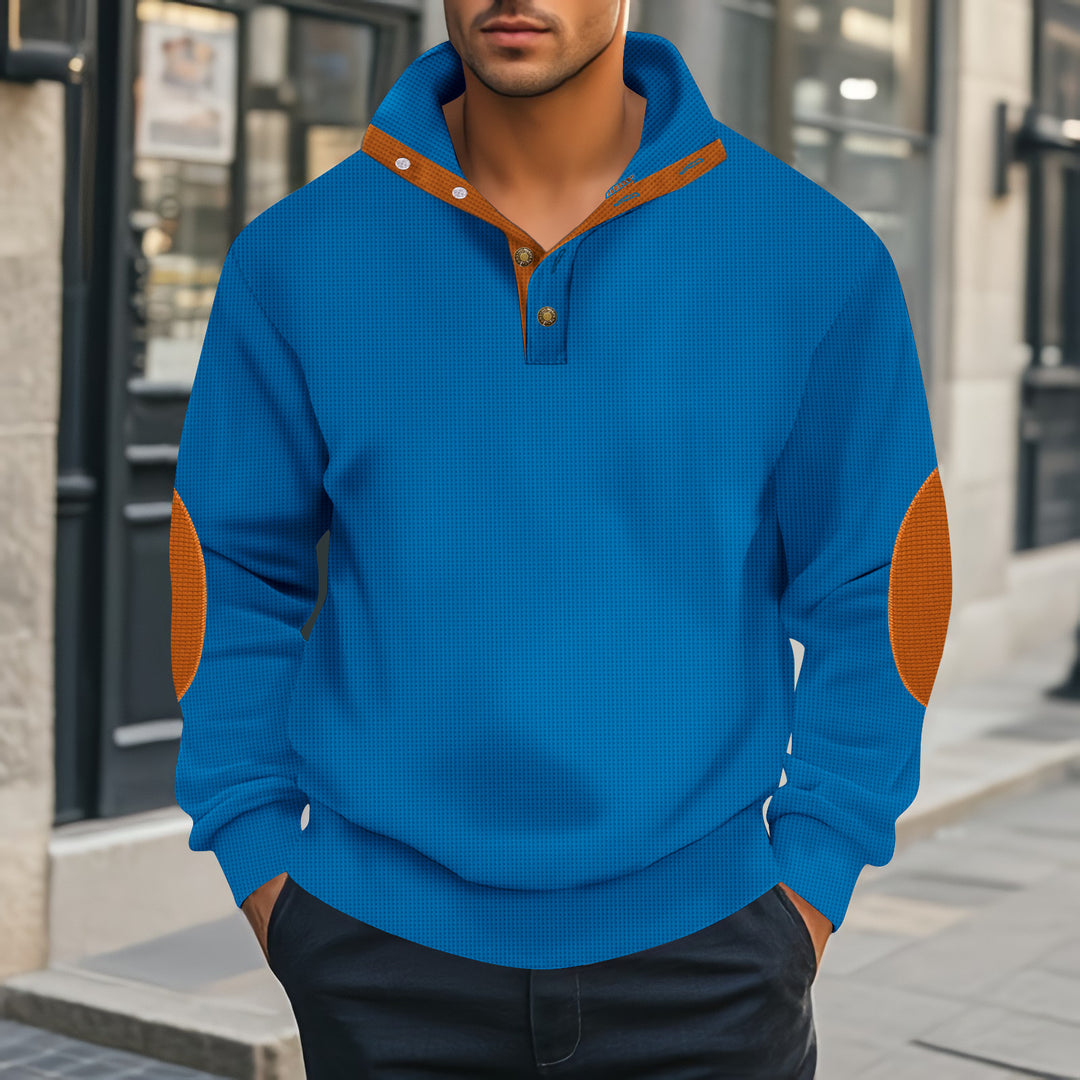 Herren lässiger Kapuzenpullover mit strukturiertem Gewebe und modernen Akzenten Echoarchiv