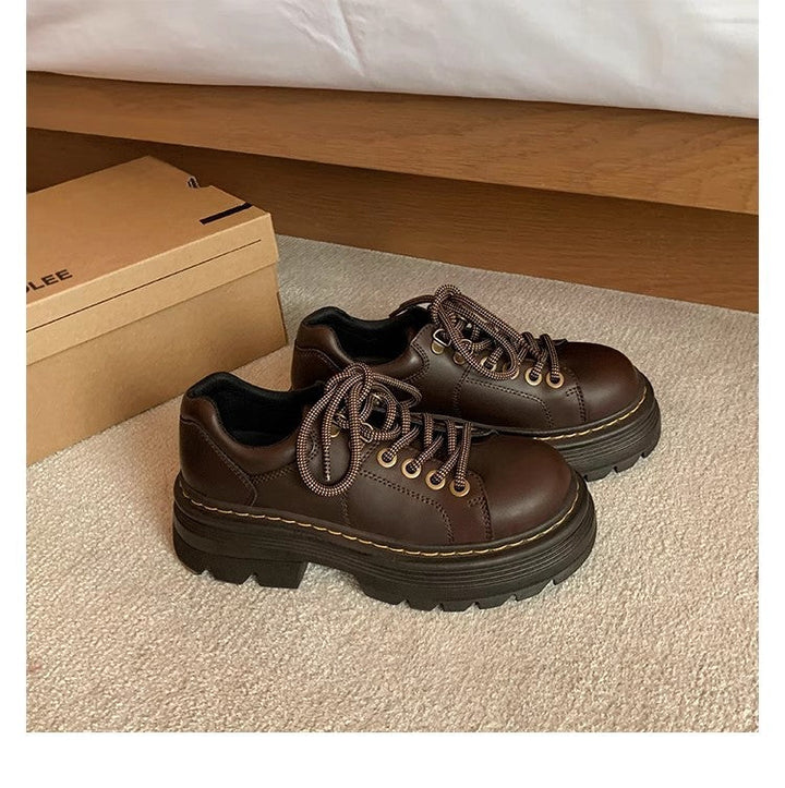Damen Chunky Schnürschuhe mit rutschfester Profilsohle und stilvollem Design Echoarchiv