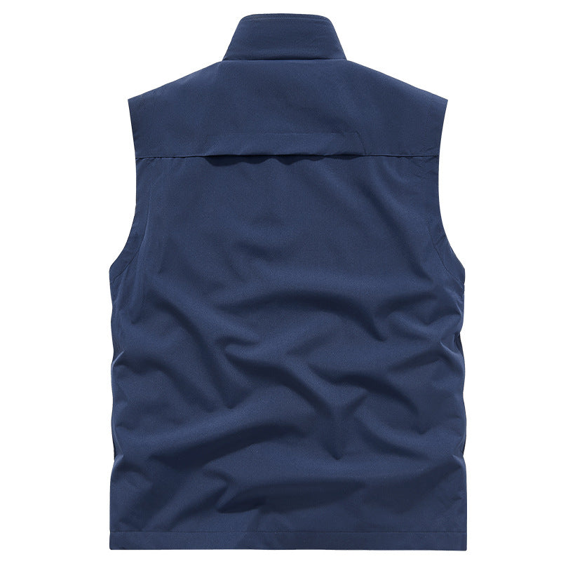 Herren Leichte Outdoor-Utilityweste mit Mesh‑Futter, windabweisender Microfaser und sicheren Reißverschlusstaschen Echoarchiv