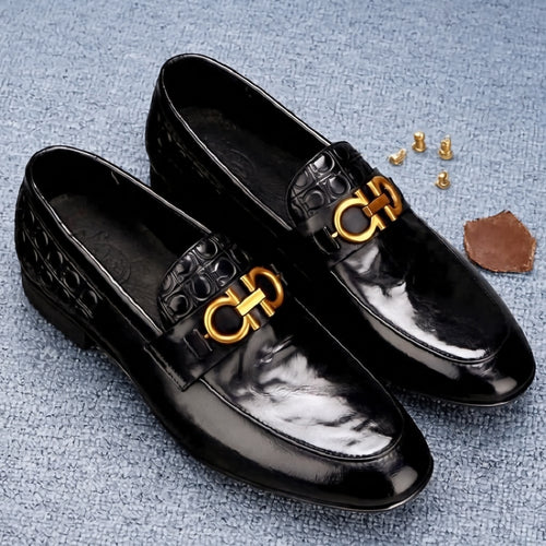 Herren Elegante Premium Leder Mokassins Echoarchiv
