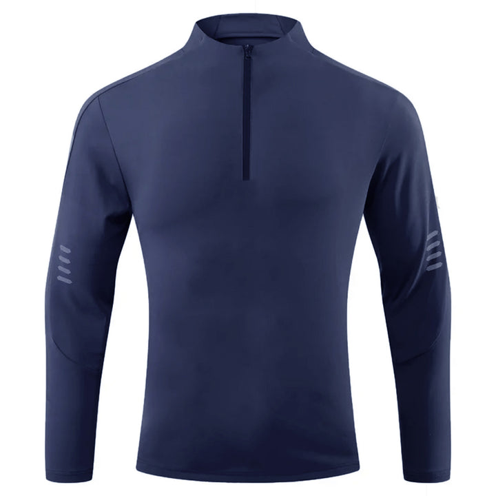 Herren Funktions-Langarmshirt mit hohem Kragen und innovativem Reißverschluss Echoarchiv