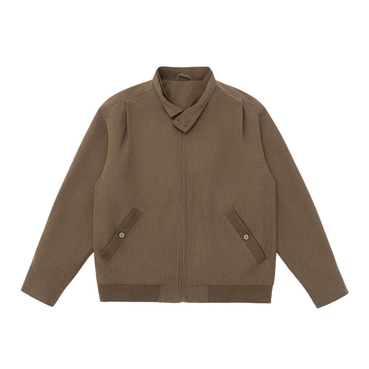 Herren Gepolsterte Jacke im Cord‑Look mit Stehkragen und aufgesetzten Pattentaschen Echoarchiv