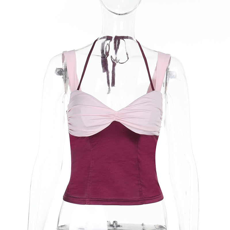 Damen Crop-Top mit schulterfreiem Design und raffinierten Rüschendetails Echo Archiv