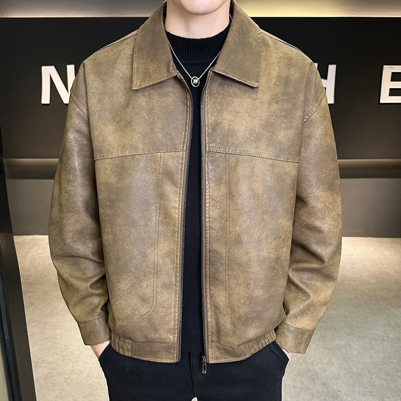 Herren Modische Jacke im Lederlook Echo Archiv