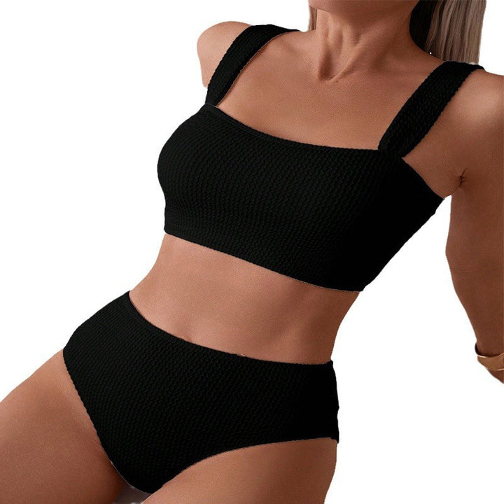 Damen Hochtailliertes Bikini-Set mit komfortablem Crop-Top Echo Archiv