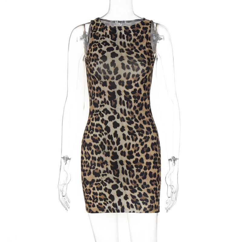 Damen Minikleid mit Leo-Muster Echo Archiv