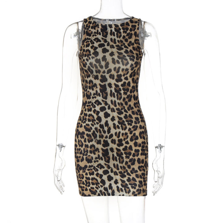 Damen Minikleid mit Leo-Muster Echo Archiv
