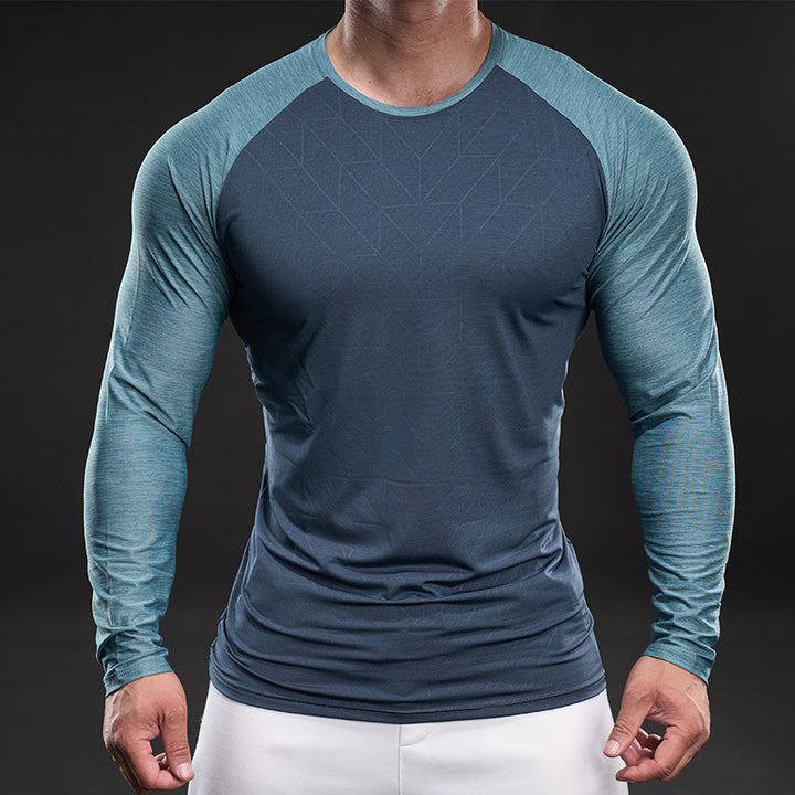 Herren sportliches Funktionsshirt mit langen Ärmeln Echoarchiv