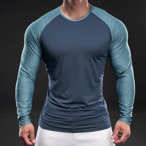 Herren sportliches Funktionsshirt mit langen Ärmeln Echoarchiv