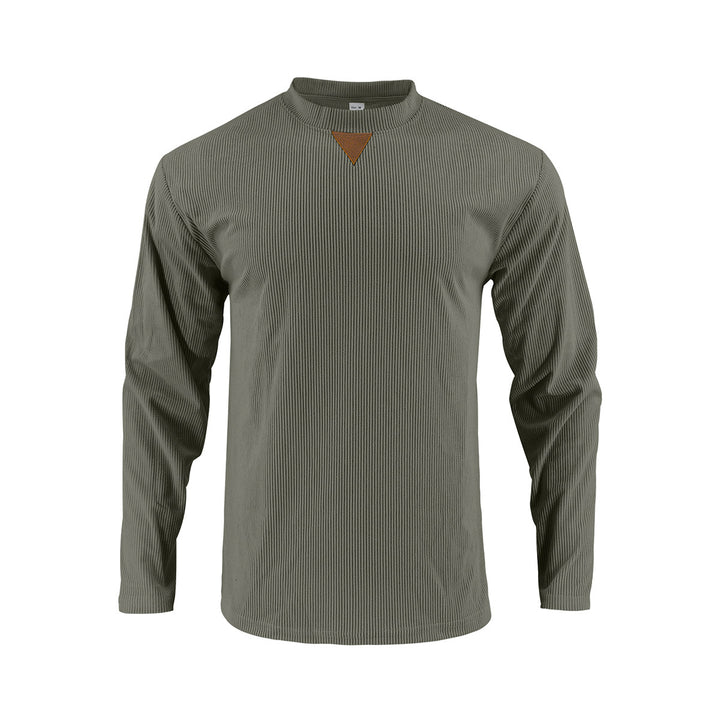 Herren Langarmshirt mit strukturiertem Rippdesign Echoarchiv