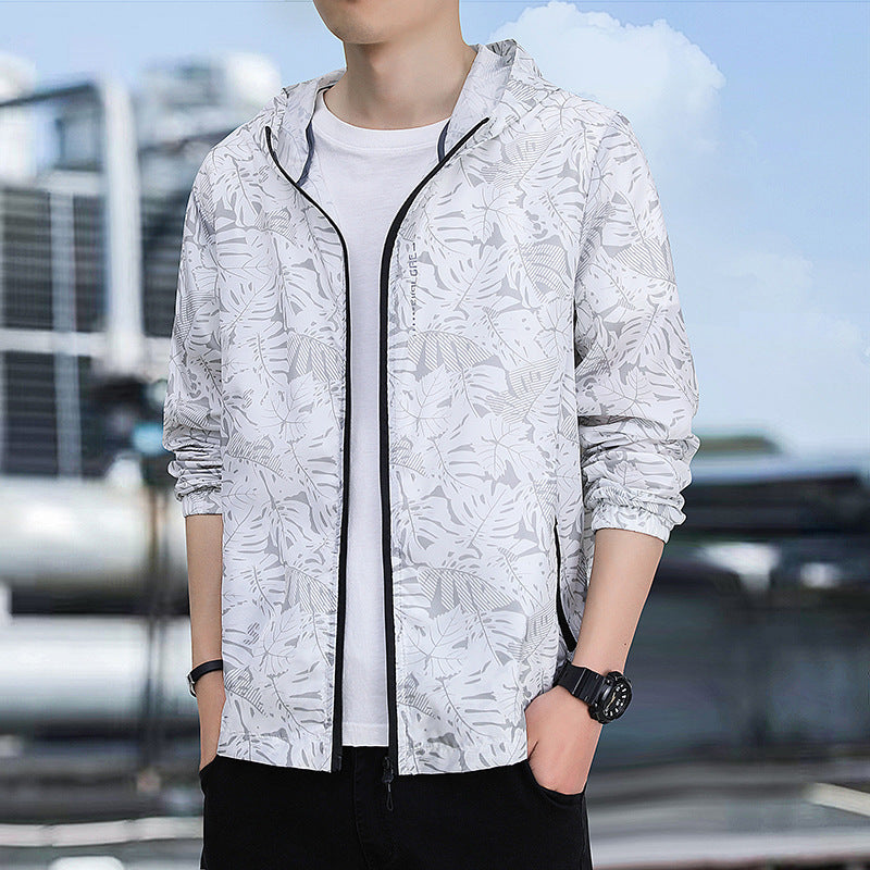 Herren Leichte Outdoorjacke mit floralem Design Echo Archiv
