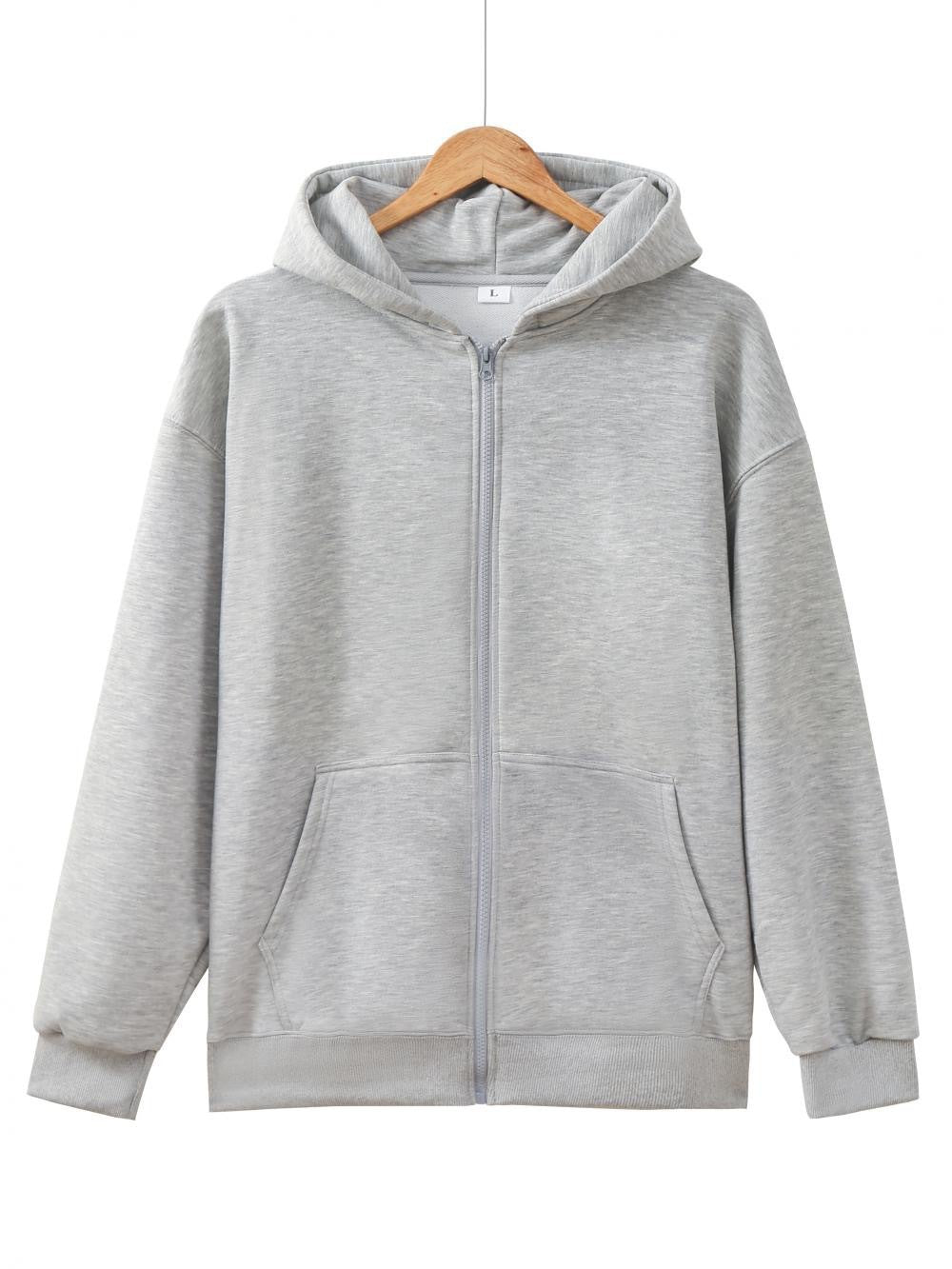 Unisex nan leichter Reißverschluss-Hoodie mit innen angerautem French-Terry, flachen Nähten und Kängurutaschen Echo Archiv