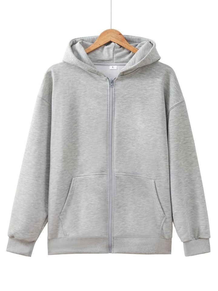 Unisex nan leichter Reißverschluss-Hoodie mit innen angerautem French-Terry, flachen Nähten und Kängurutaschen Echo Archiv