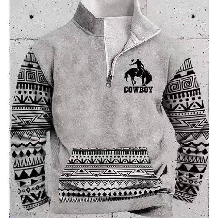 Herren Modischer Hoodie mit Kapuze und maritimem Druck Echoarchiv