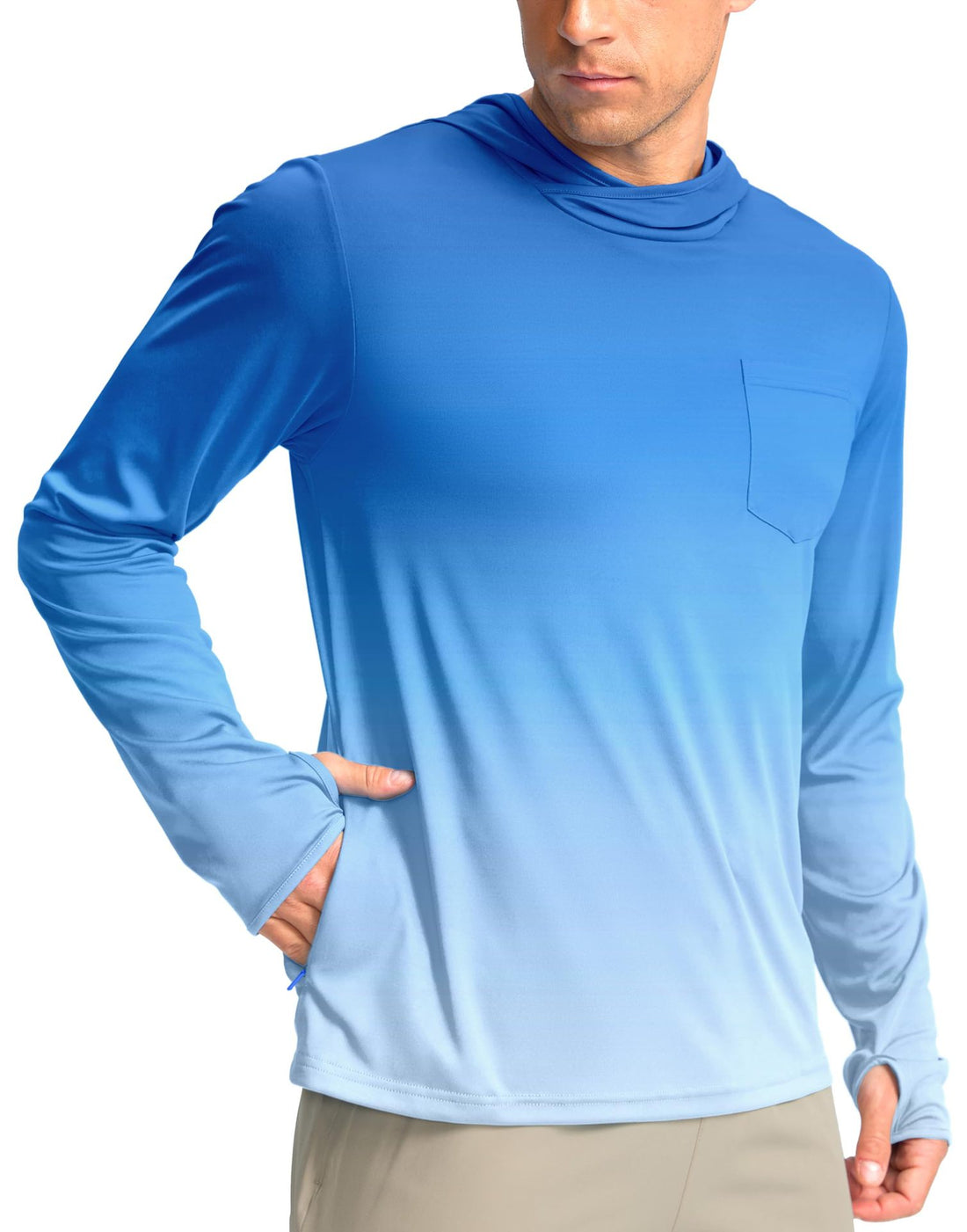 Herren Funktionsshirt mit Kapuze und Taschen – Avelline