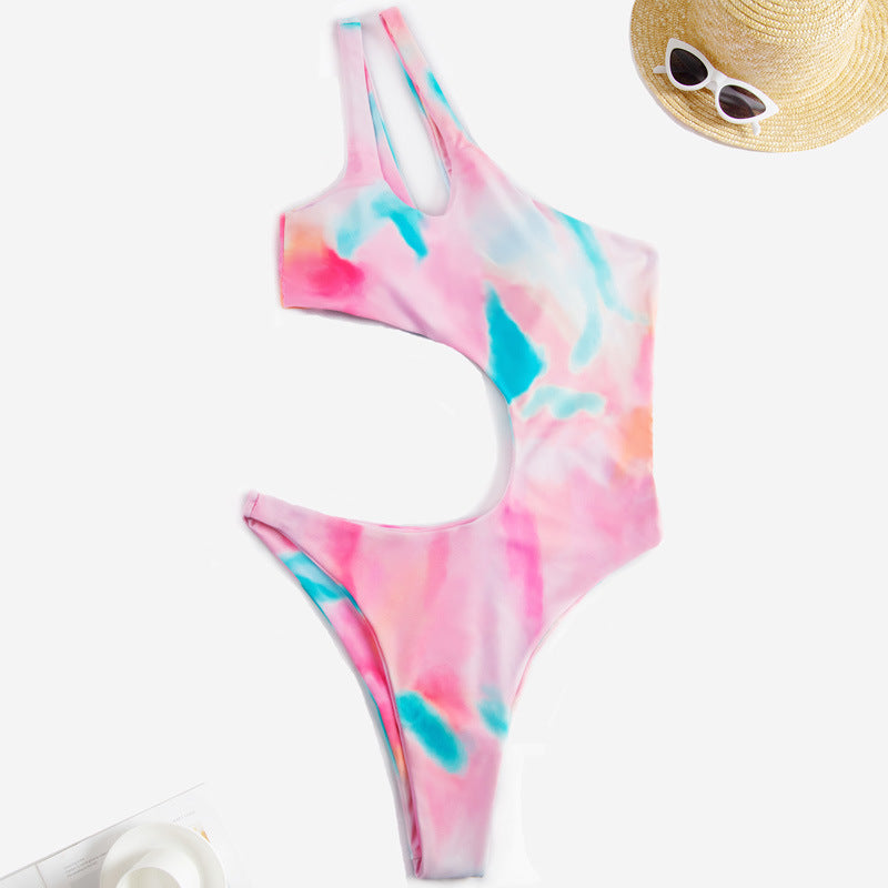 Damen Einteiliger Badeanzug mit innovativem Cut-Out und asymmetrischem Design Echo Archiv